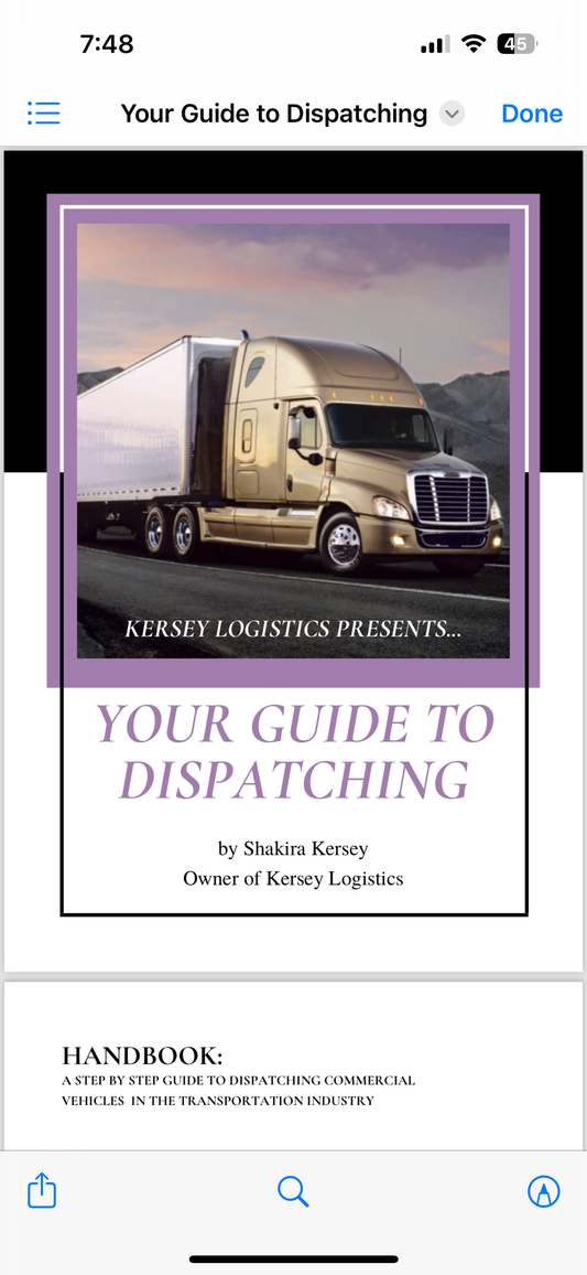 Kersey Logistics Dispatch Course